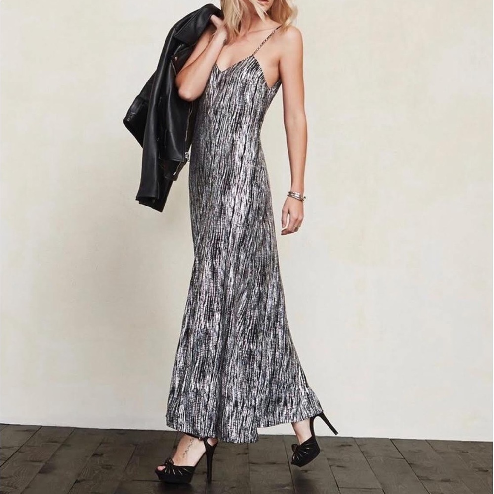 Reformation Silver Academy Dress